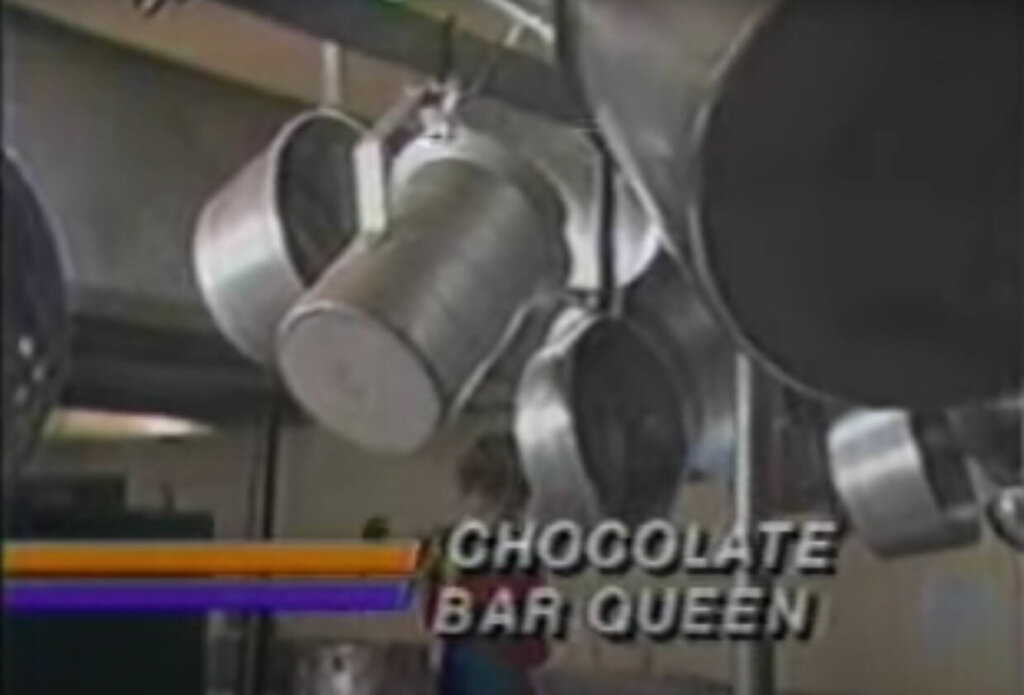 Evening Magazine 1984 Kim's Khocolate "Chocolate Bar Queen"