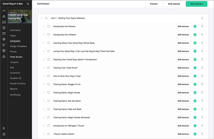 Teachable LMS Dashboard