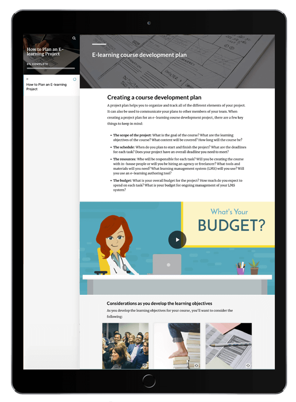 How to Plan an Elearning Project Course